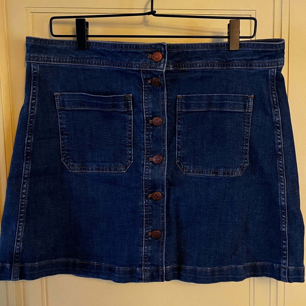 Madewell denim skirt size 12